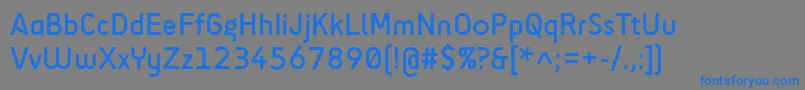 SciFly Sans Font – Blue Fonts on Gray Background