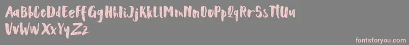 Scoothlane Sans Brush Font – Pink Fonts on Gray Background