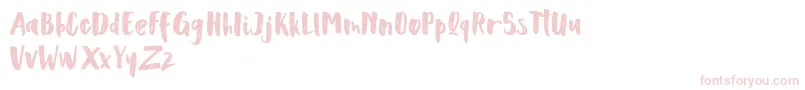 Scoothlane Sans Brush Font – Pink Fonts on White Background