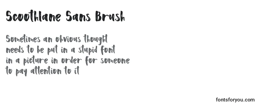 Обзор шрифта Scoothlane Sans Brush