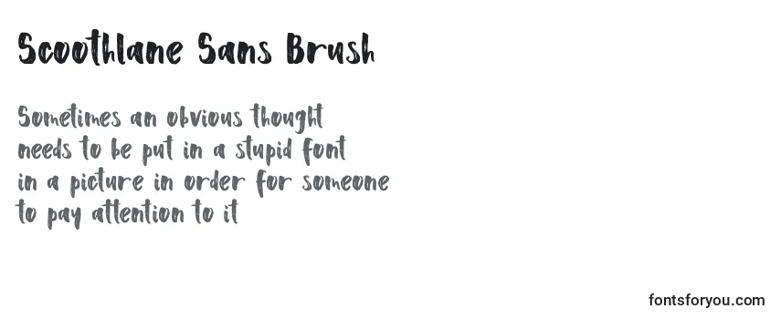 Шрифт Scoothlane Sans Brush (139785)