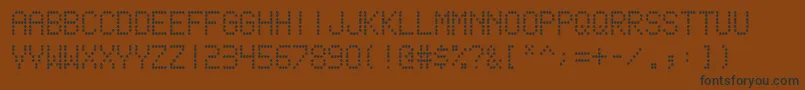 Шрифт scoreboard – чёрные шрифты на коричневом фоне