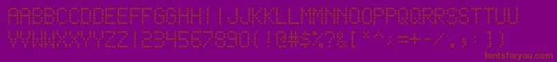 Шрифт scoreboard – коричневые шрифты на фиолетовом фоне