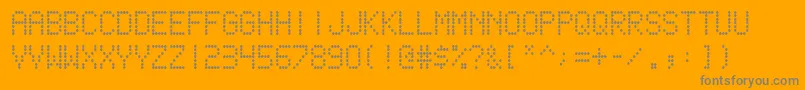 フォントscoreboard – オレンジの背景に灰色の文字