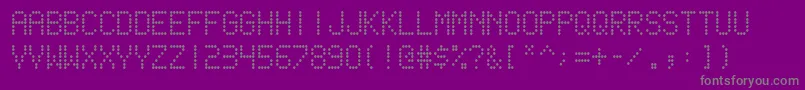 Шрифт scoreboard – серые шрифты на фиолетовом фоне