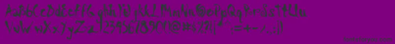 SCRAA    Font – Black Fonts on Purple Background