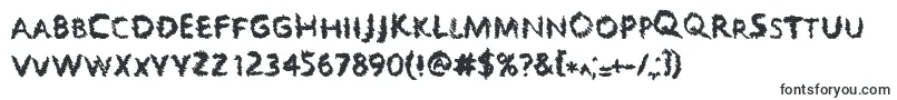 Scratchers-Schriftart – Junk-Schriftarten
