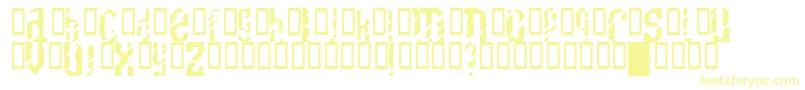 フォントSCRATCHY – 黄色のフォント