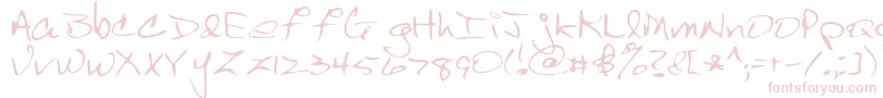 Scrawl-Schriftart – Rosa Schriften