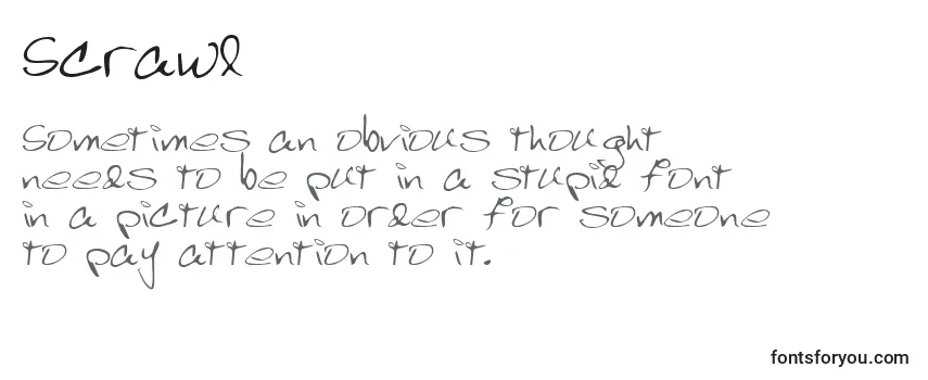 Review of the Scrawl (139805) Font