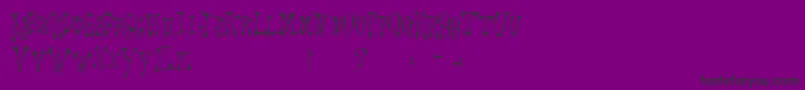 Scrawlings Font – Black Fonts on Purple Background