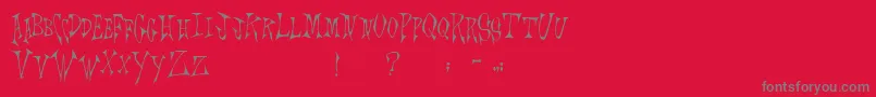 fuente Scrawlings – Fuentes Grises Sobre Fondo Rojo