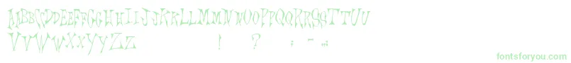 Scrawlings Font – Green Fonts on White Background