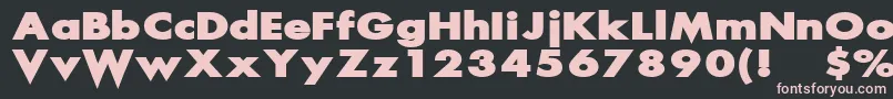 SCREAM   Font – Pink Fonts on Black Background