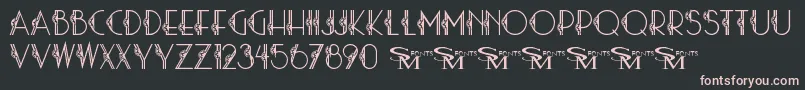 Stardust06 Font – Pink Fonts on Black Background