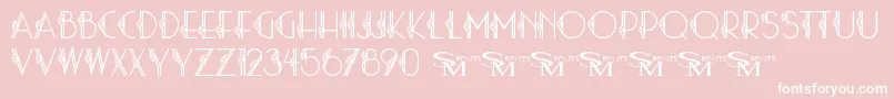 Stardust06 Font – White Fonts on Pink Background