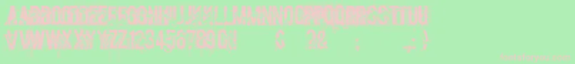 screamo Font – Pink Fonts on Green Background