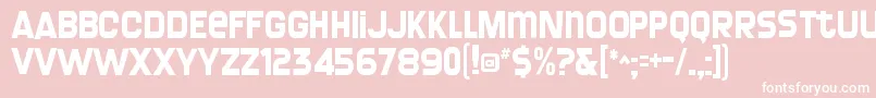 screengem Font – White Fonts on Pink Background