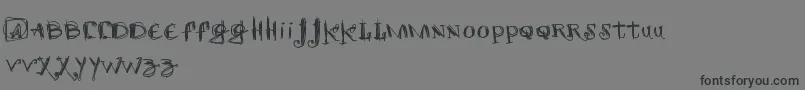 SCRETCH  Font – Black Fonts on Gray Background