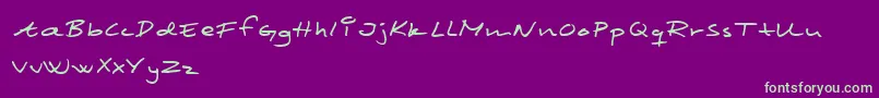SCRIM    Font – Green Fonts on Purple Background