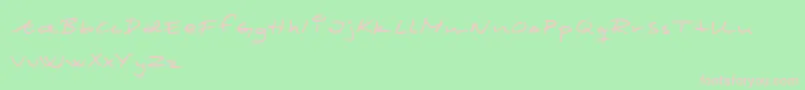 SCRIM    Font – Pink Fonts on Green Background