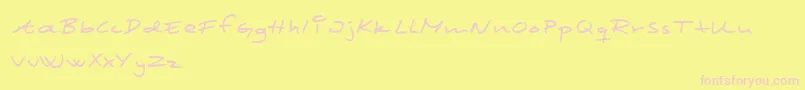 Шрифт SCRIM    – розовые шрифты на жёлтом фоне