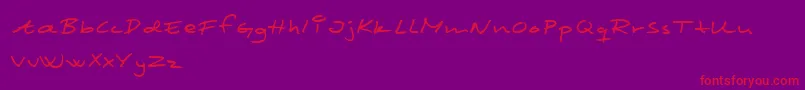 SCRIM    Font – Red Fonts on Purple Background