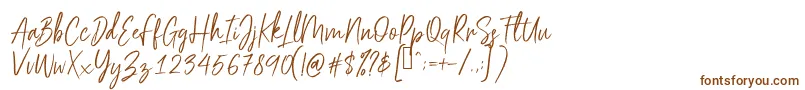 Scriptyca Font – Brown Fonts on White Background