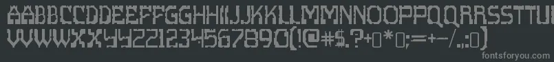 フォントscritzy x – 黒い背景に灰色の文字