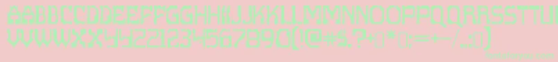 scritzy x Font – Green Fonts on Pink Background