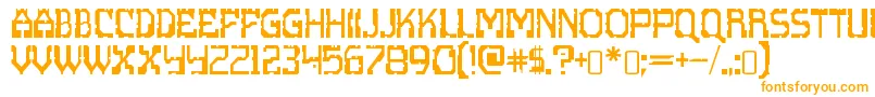 scritzy x-Schriftart – Orangefarbene Schriften