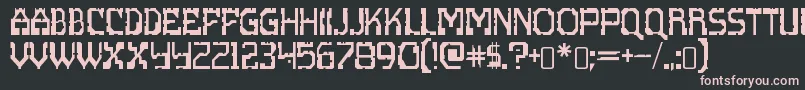 scritzy x-fontti – vaaleanpunaiset fontit mustalla taustalla