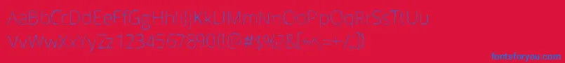 Scrizbels Font – Blue Fonts on Red Background