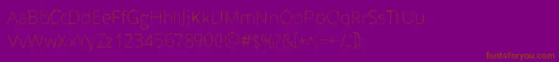 Scrizbels Font – Brown Fonts on Purple Background