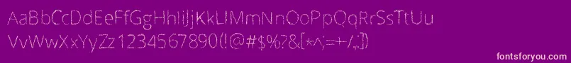 Scrizbels Font – Pink Fonts on Purple Background