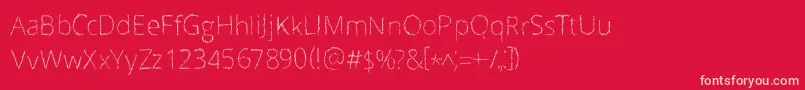 Шрифт Scrizbels – розовые шрифты на красном фоне