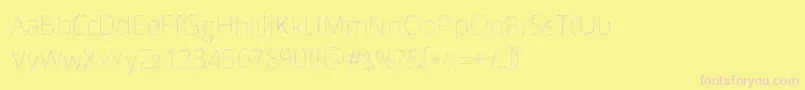 Scrizbels Font – Pink Fonts on Yellow Background