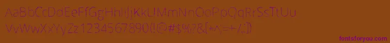 Scrizbels Font – Purple Fonts on Brown Background