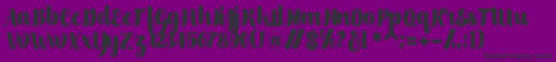 scylla Font – Black Fonts on Purple Background