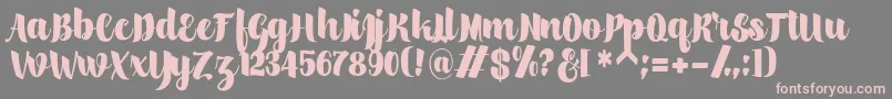 scylla Font – Pink Fonts on Gray Background