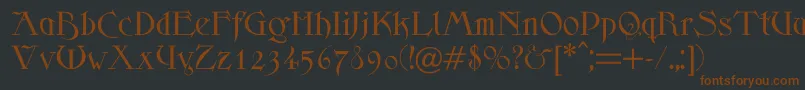 Scythe Font – Brown Fonts on Black Background