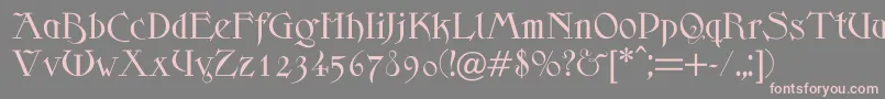 Scythe Font – Pink Fonts on Gray Background
