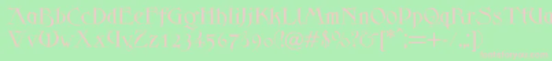 Scythe Font – Pink Fonts on Green Background