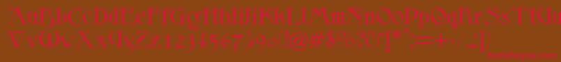 Scythe Font – Red Fonts on Brown Background