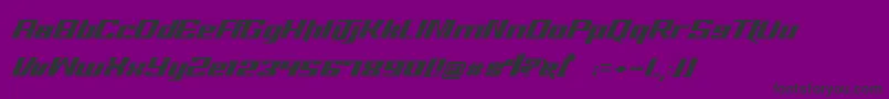 Fonte sd hall 4 – fontes pretas em um fundo violeta