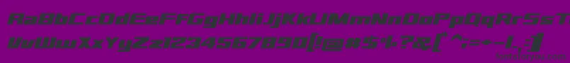 sd prostreet Font – Black Fonts on Purple Background