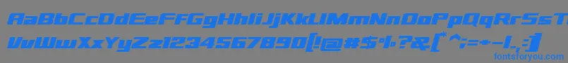 sd prostreet Font – Blue Fonts on Gray Background