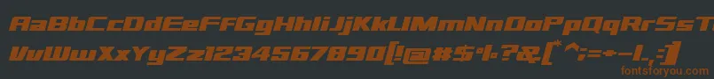 sd prostreet Font – Brown Fonts on Black Background