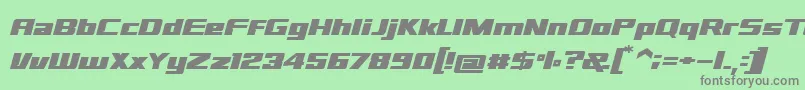 sd prostreet Font – Gray Fonts on Green Background