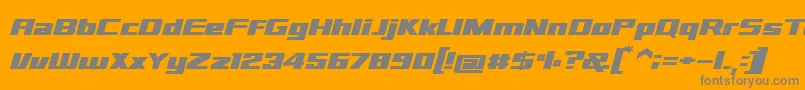 sd prostreet Font – Gray Fonts on Orange Background